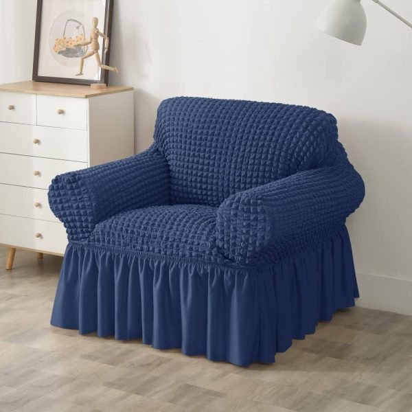 Sofa Cover Blue Colour 1 Seater