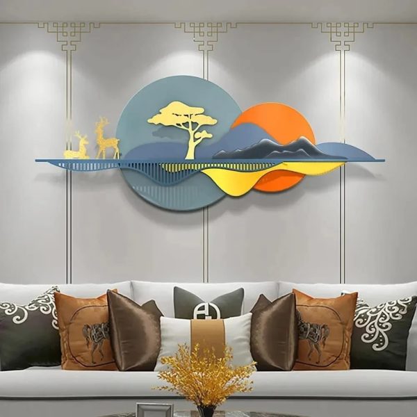 Shubh Shree 3D Metal Wall Decor For Living Room