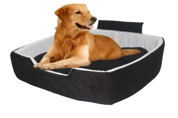 Smile Soft Velvet Sofa Shape Dog Cat Pet Bed