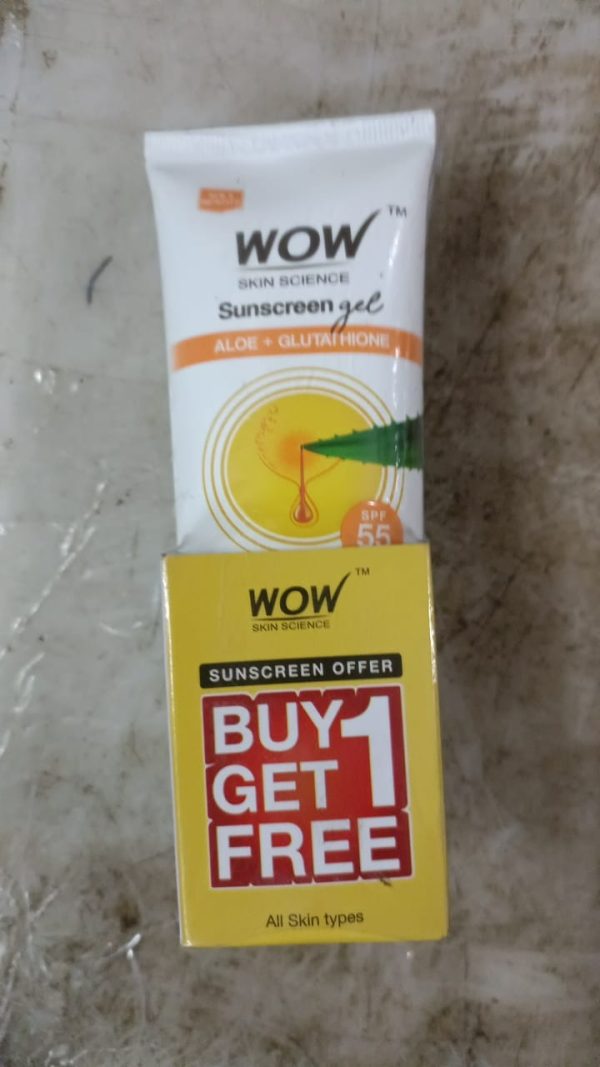 Wow Sunscreen Aloe And Glutathione Cream 50 Ml 2 N