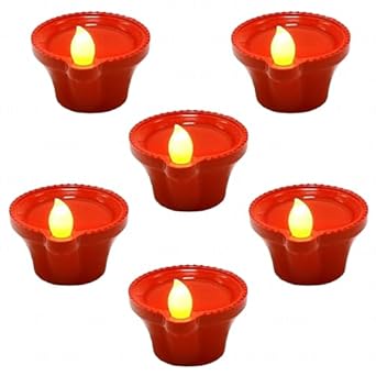 Water Sensor Led Diya 6 Pcs