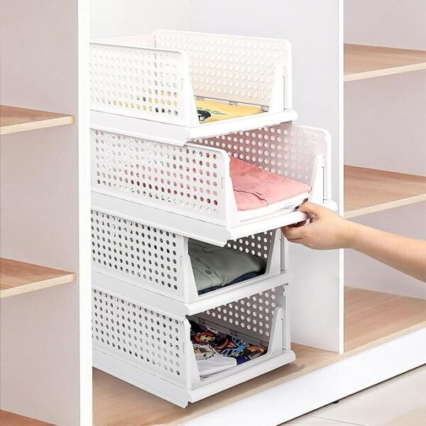 Primelife Plastic 4 Layer Folding Wardrobe Storage Box