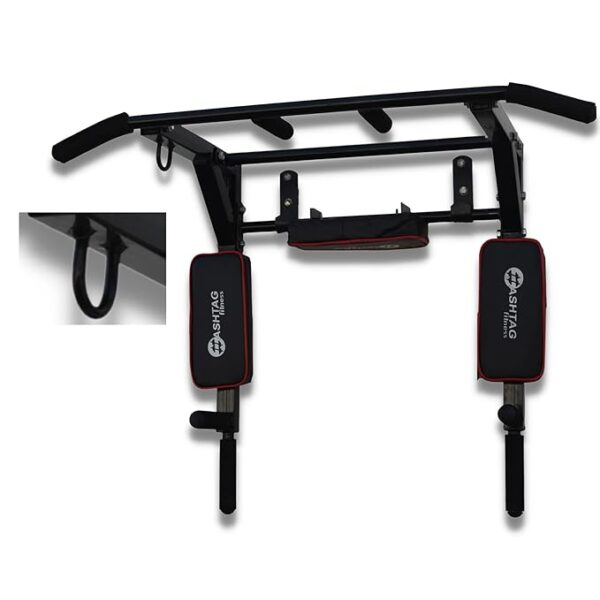 Wall Mount Pull Up Bar 3 In 1 Dips Station Home Gym Equipments Height Increasing Equipments For Men