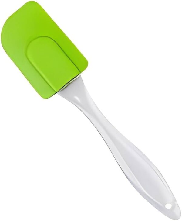 Silicone Spatula Flat Chamach For Cooking Baking Green