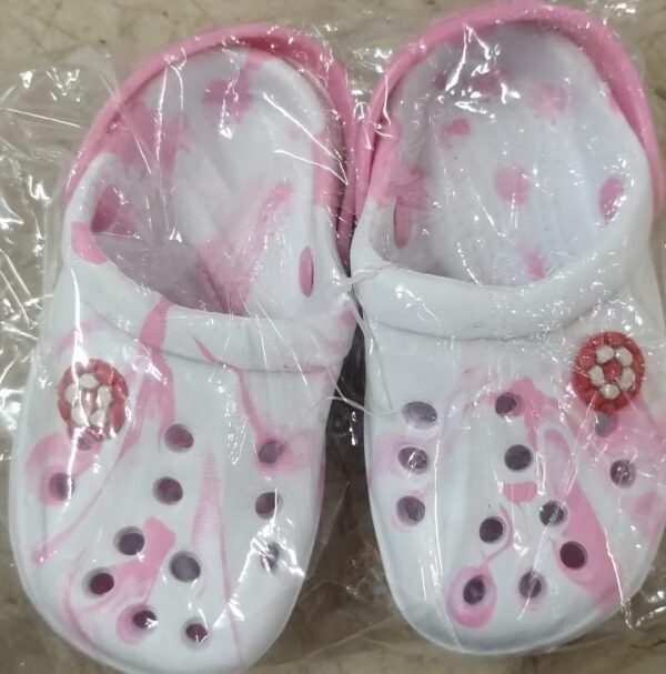 Kids Printed Slip On Clogs Pink Color Size 20