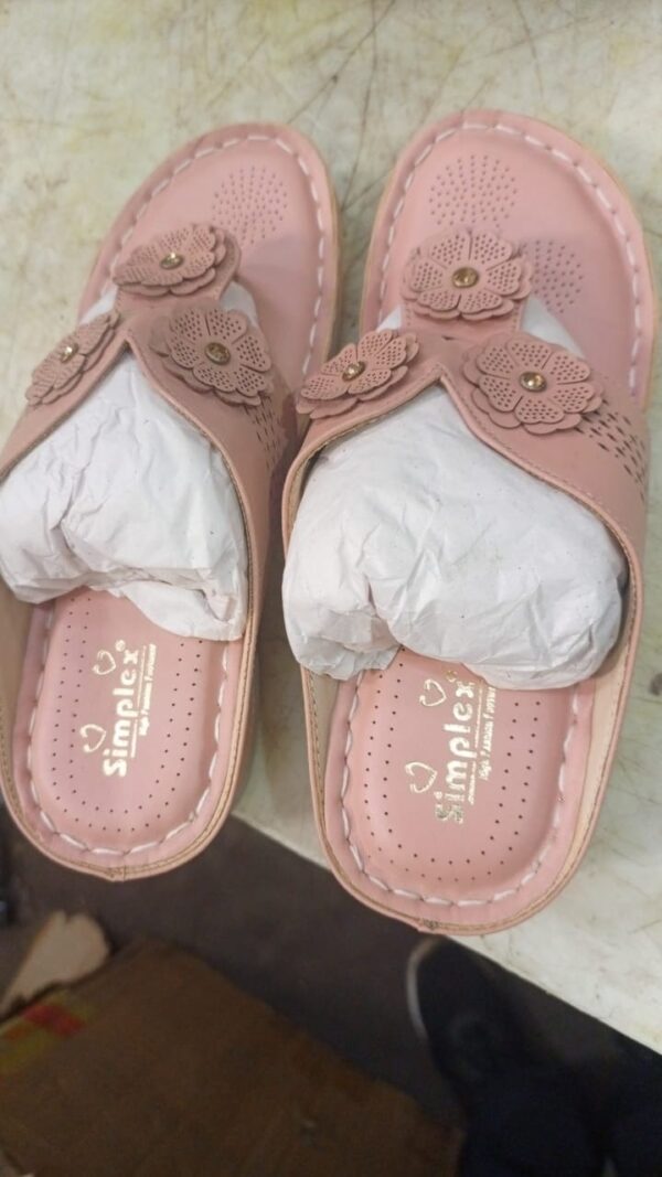 Simplex Peach Color Fancy Slipper Size 41