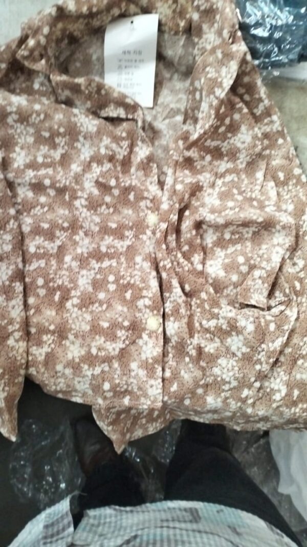 Girl Brown Printed Top Size L