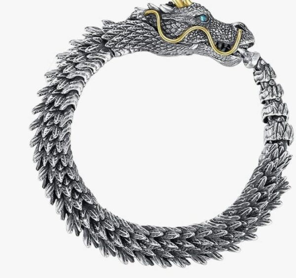 Retro Dragon Scale Bracelet Hip Hop Jewelry