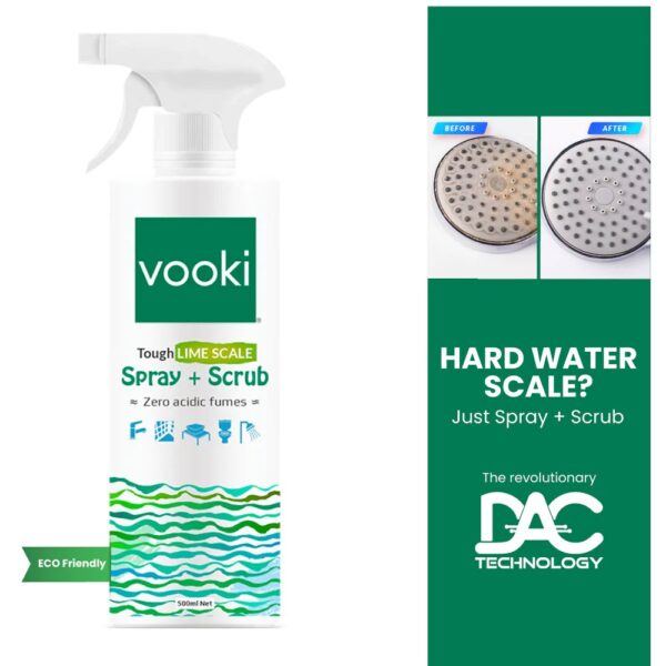 Vooki Tough Limescale Spray Scrub 500Ml