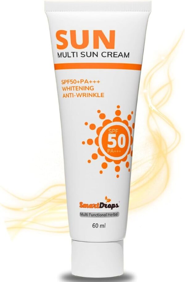 Smartdrops Sunscreen With Natural Finish And Whitening Cream 60Ml