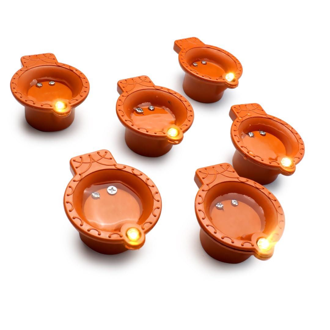 Water Sensor Diya For Home Decoration 6 Pcs