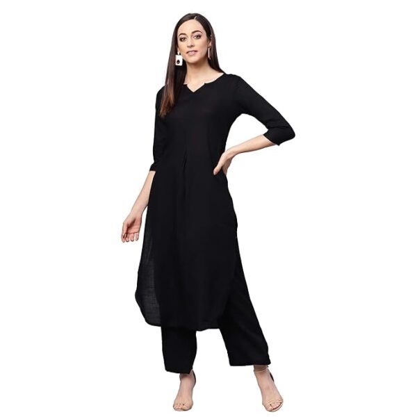 Private Label chikankari kurtis for women nd girls black colour 38 size for women