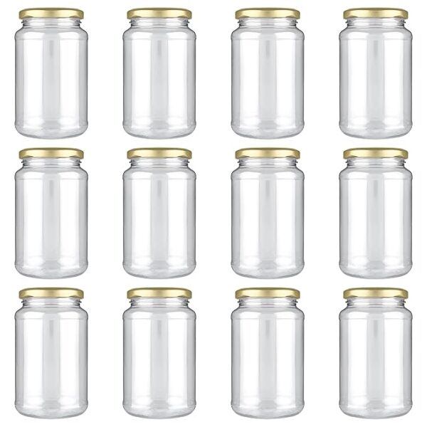 Private Label Plastic Airtight Canister Set Food grade and BPA free canisters Durable Shatterproof pack of 6