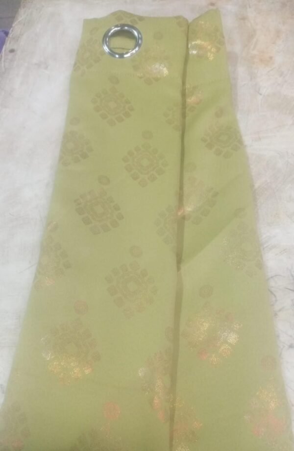 8 Feet Long Single Curtain Green