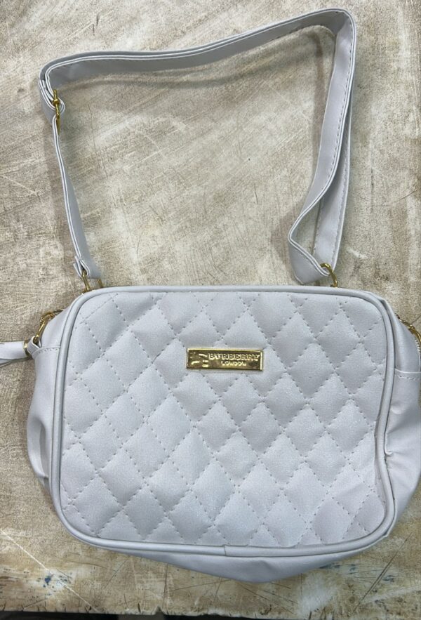 Women White Color Fancy Side Bag