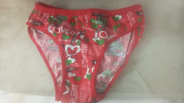 Women Red Color Underwear Size Xl