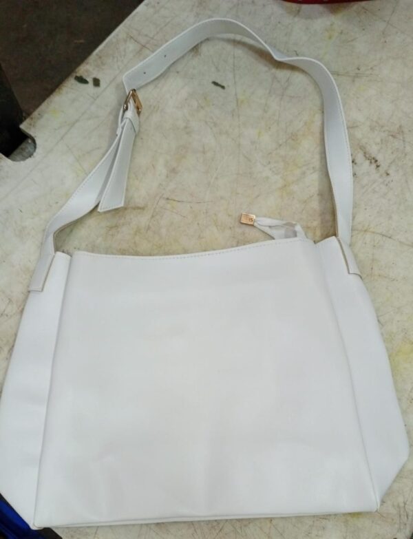 Women White Colour Tote Bag