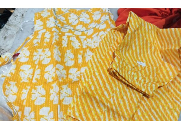 Yellow Colour Kurta And Sharara For Kids Girls Size 2 Years