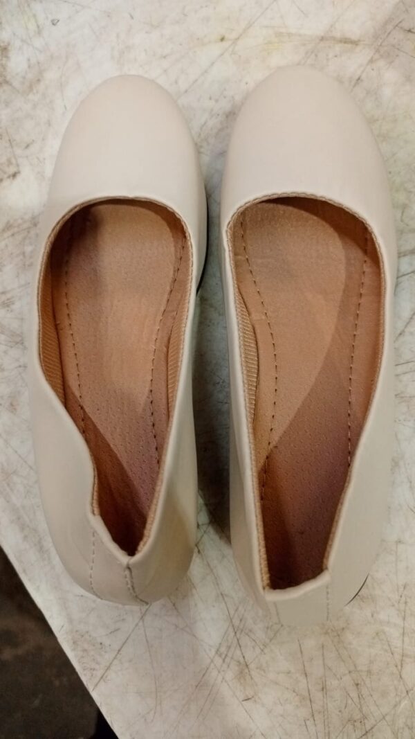 Women Solid Ballerinas Skin Lights Colour Size 38