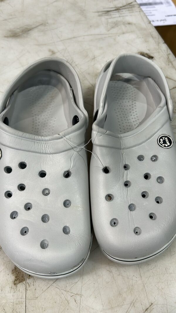 Men Grey Color Crocs Size 7