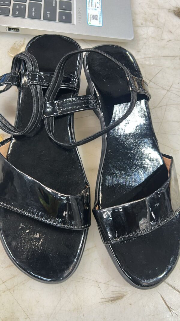 Women Black Color Fancy Sandal Size 37