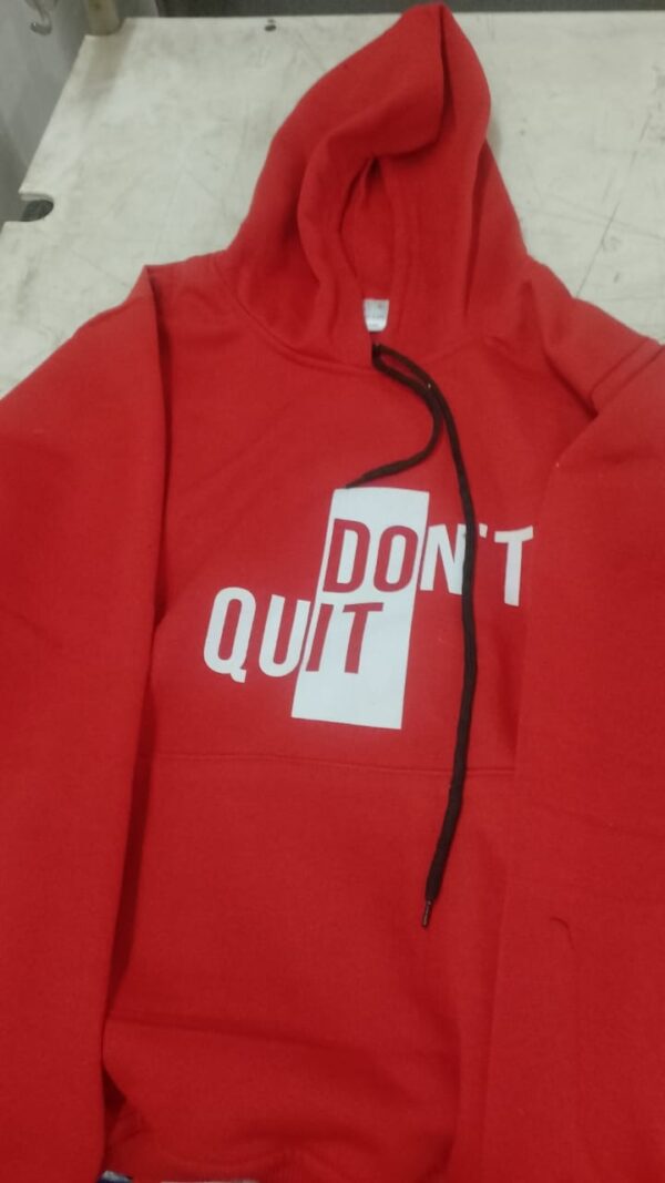 Red Colour Men Hoodie Size L