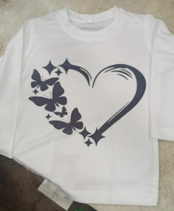 White Colour Kids T Shirt Size 20