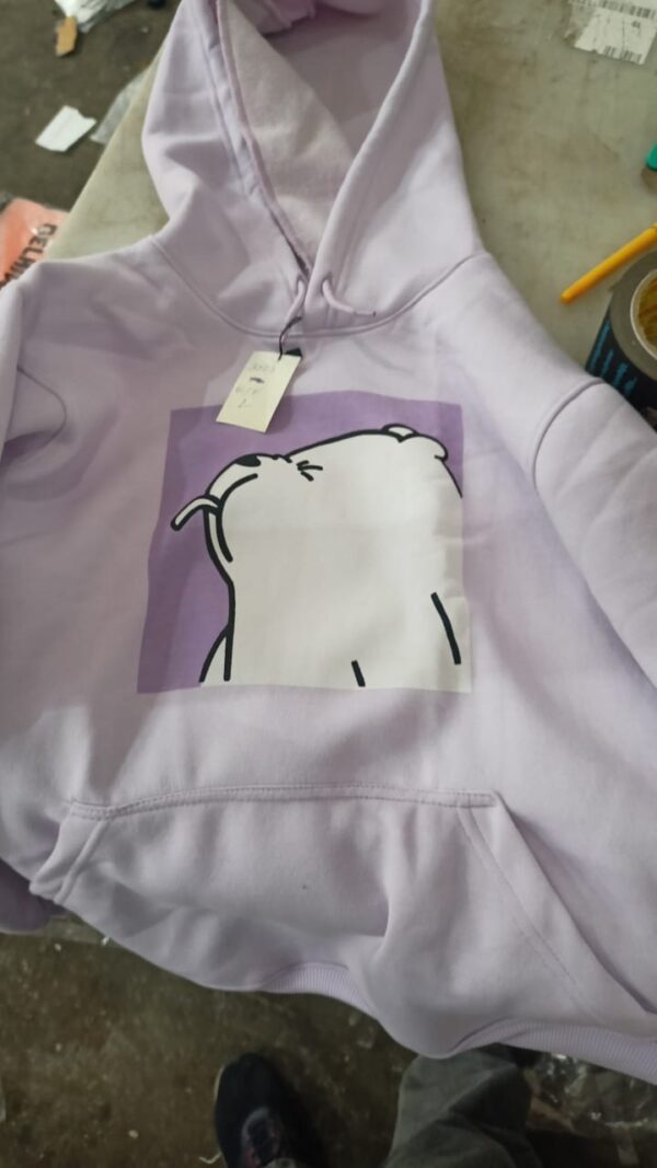 Women Purple Hoodie Size L