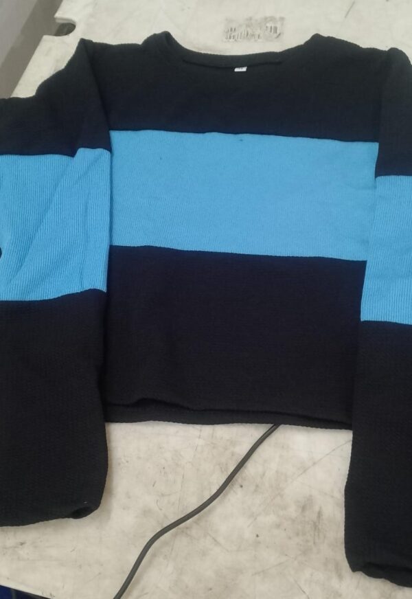 Black Blue Colour Women T Shirt Size M