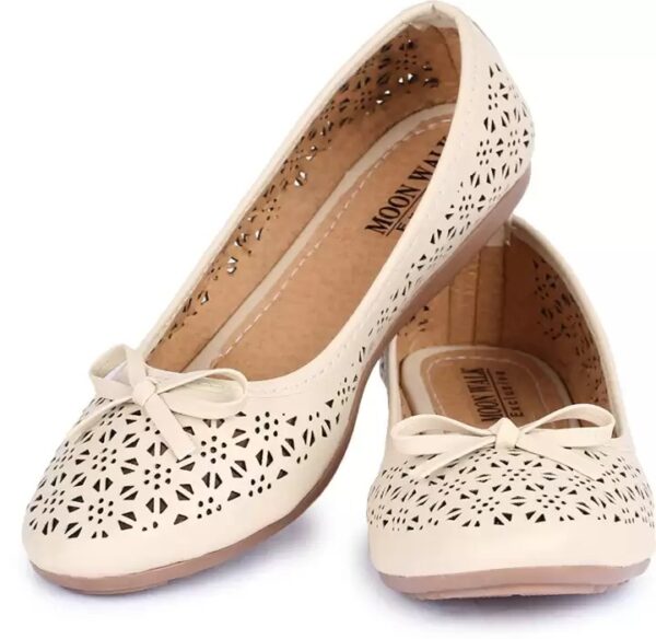 Cream Colour Women Stylish Bellies Size 38