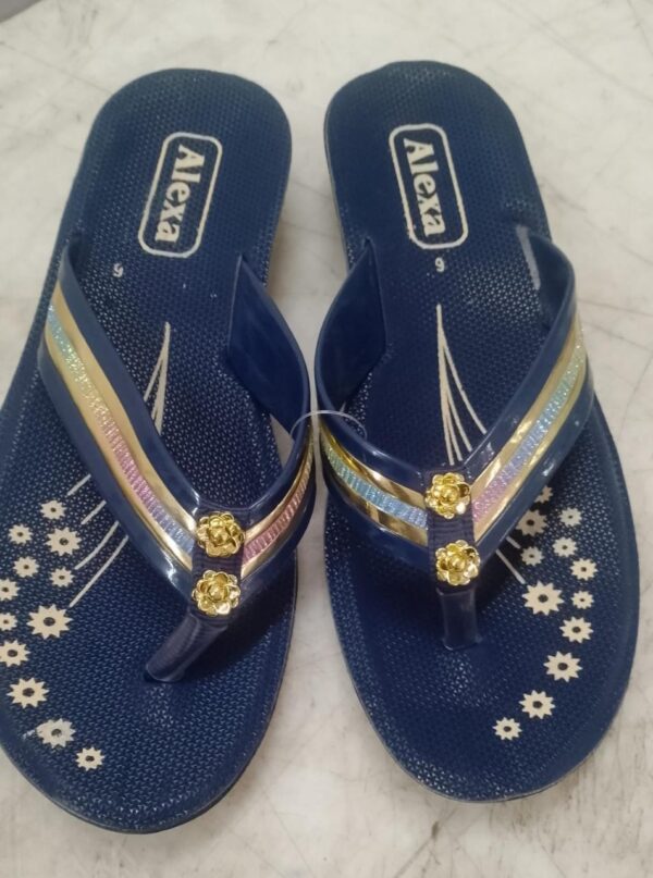 Blue Colour Women Slipper Size 6