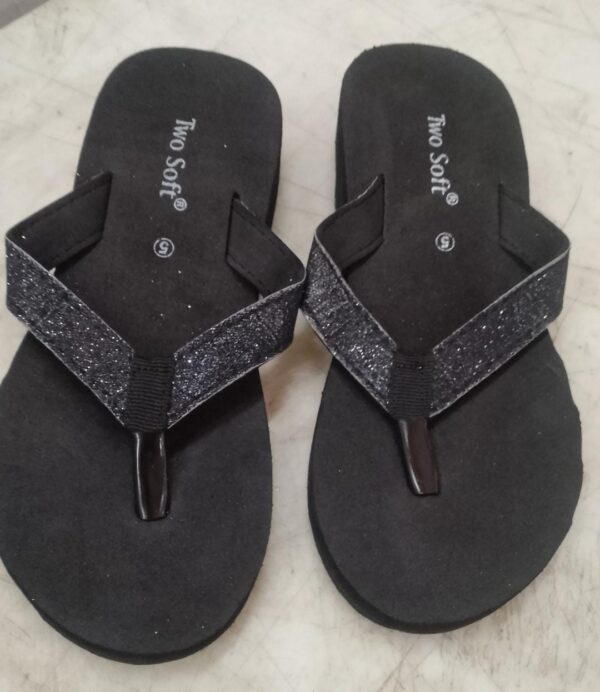 Black Colour Women Slipper Size 5