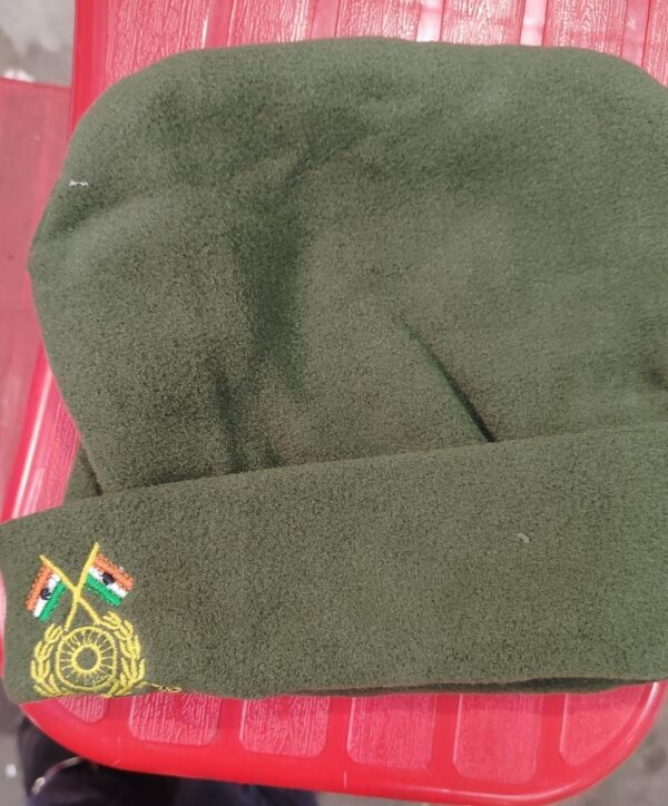 Army Crpf Winter Cap Military Soft Woolen Caps For Men And Women