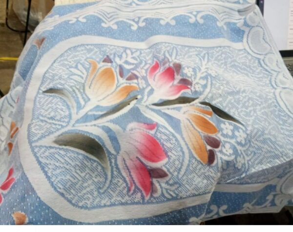 5 Seater Blue Tulip Sofa Cover