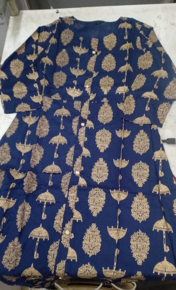 Blue Colour Women Kurta Dress Size S