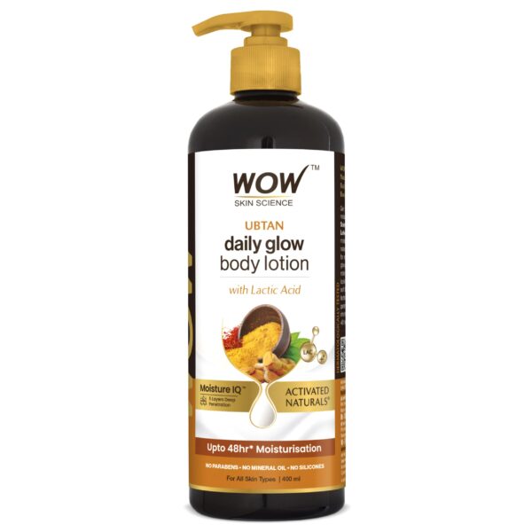 Wow Skin Science Ubtan With Lactic Acid Body Lotion 400Ml