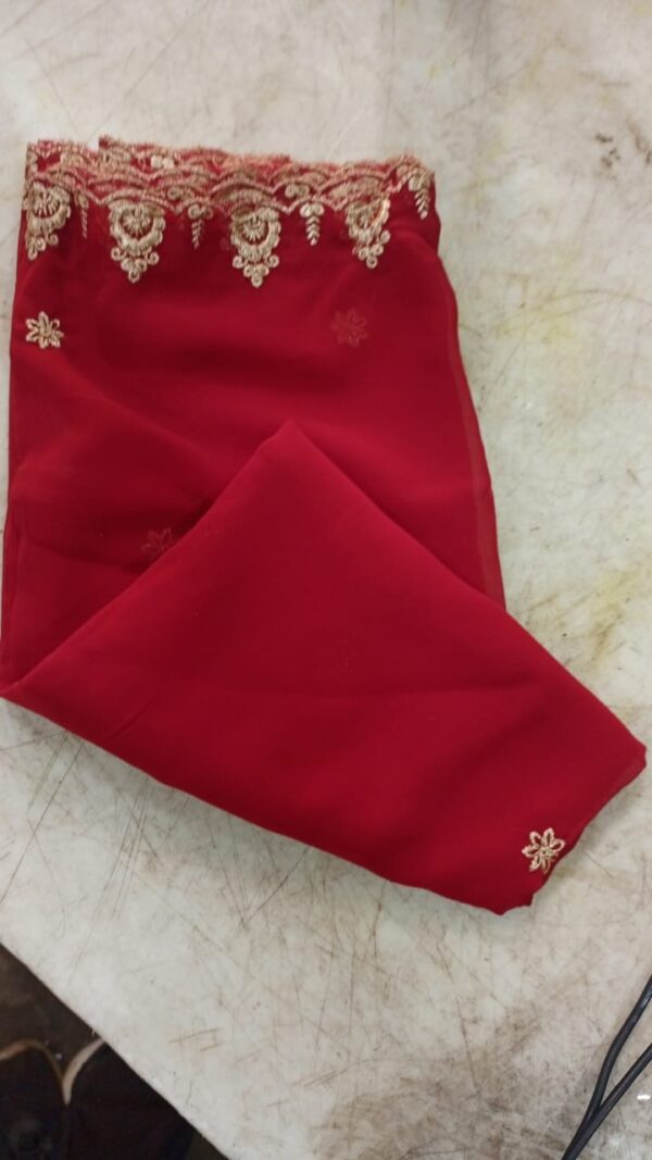 Women Red Colour Stylish Unstitched Blouse Cloth