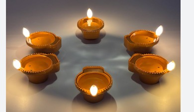 Water Led Sensor Diya Pack Of 6