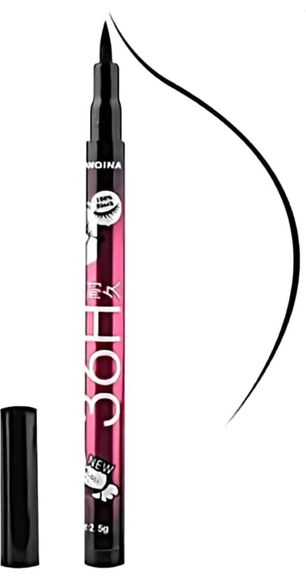 Yanqina 36H Long Lasting Black Matte Liquid Eyeliner 2Point5G