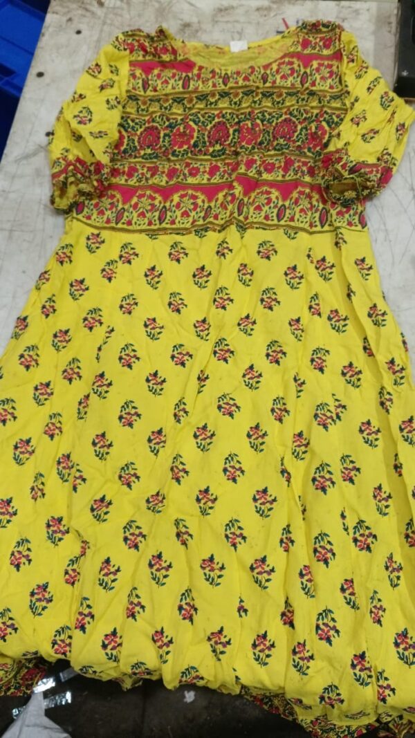 Yellow Colour Dress For Women Size L