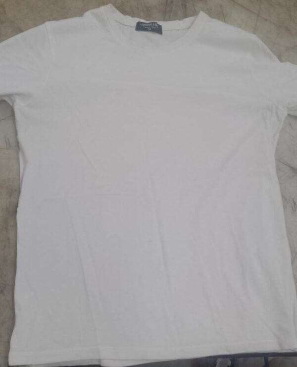 White Colour T Shirt For Men Size M