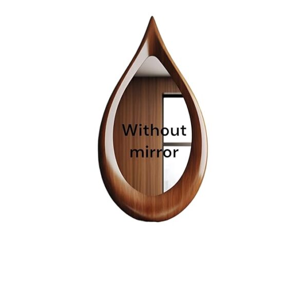 Wooden Teardrop Wall Mirror Frame Only