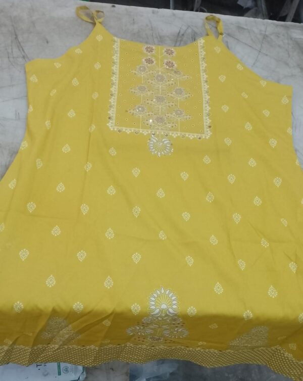 Yellow Colour Women Kurta Size Xl