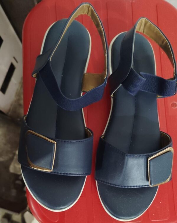 Navy Blue Color Sandals For Women Size 38