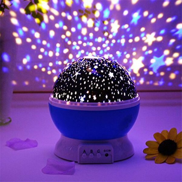 Zilloquil Plastic Star Master Rotating 360 Degree Moon Night Led Light Lamp