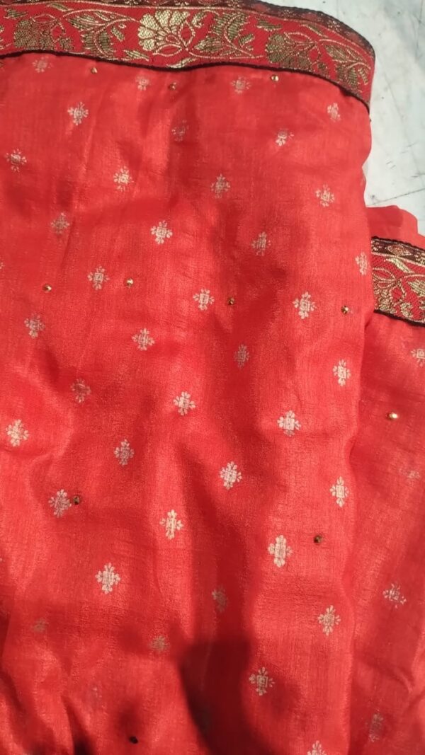 Saree For Women Red Colour