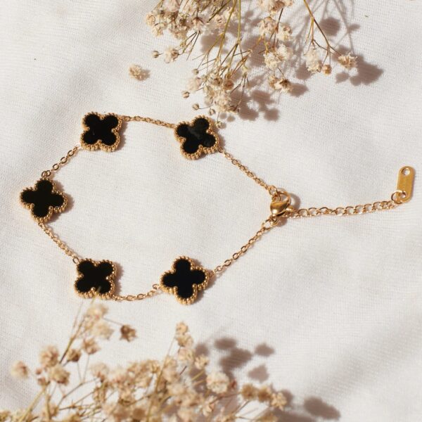 Salty Moorish Black Clover Bracelet