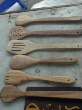 Wooden Serving Spoons Pack Of 6