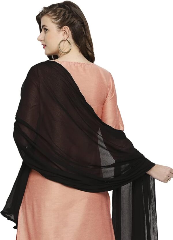 Womens Black Color Dupatta