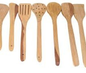 Wooden Serving Spoon Set Of 7
